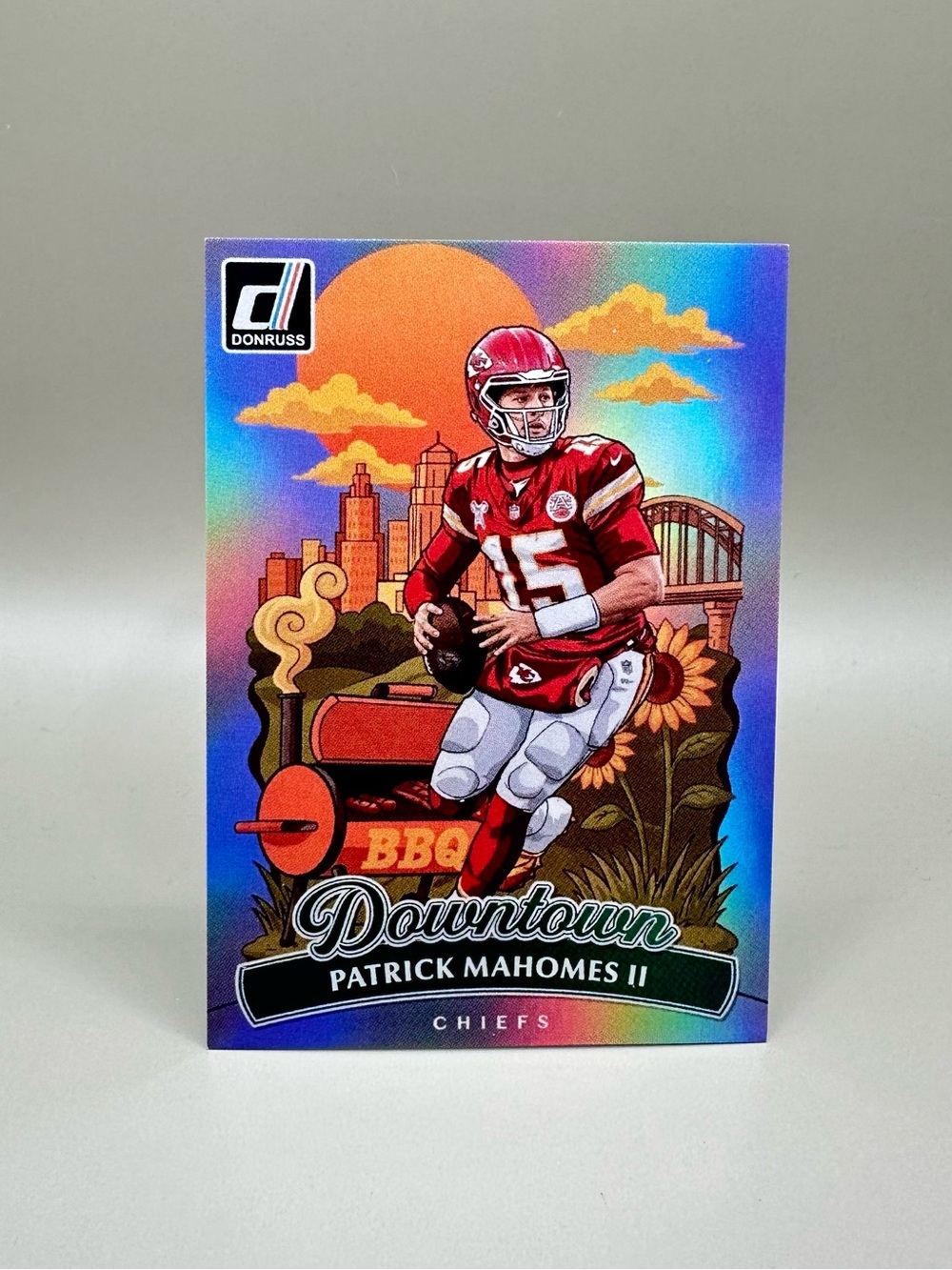 Patrick Mahomes 2025 Panini Downtown #8 Novelty Football Card. KC Chiefs.